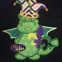 Mardi Gras Dragon Applique Embroidery Designs Design Monogram