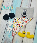 ITH Mouse Snuggle Lovey Embroidery design