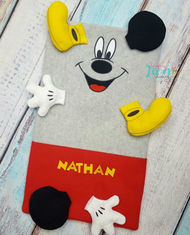 ITH Mouse Snuggle Lovey Embroidery design