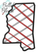 Applique Plaid Mississippi State