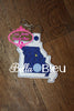 ITH in the hoop Arch Missouri State Key Luggage Tag Fob Keychain machine embroidery