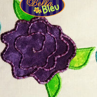 Mom Cabbage Rose Machine Applique Embroidery Design Mothers Day machine