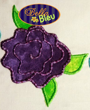 Mom Cabbage Rose Machine Applique Embroidery Design Mothers Day machine