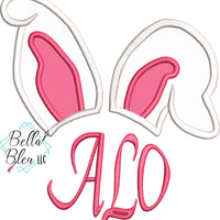 Easter Bunny Ears Monogram Frame