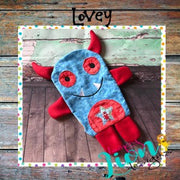 ITH Monster Snuggle Lovey Embroidery design