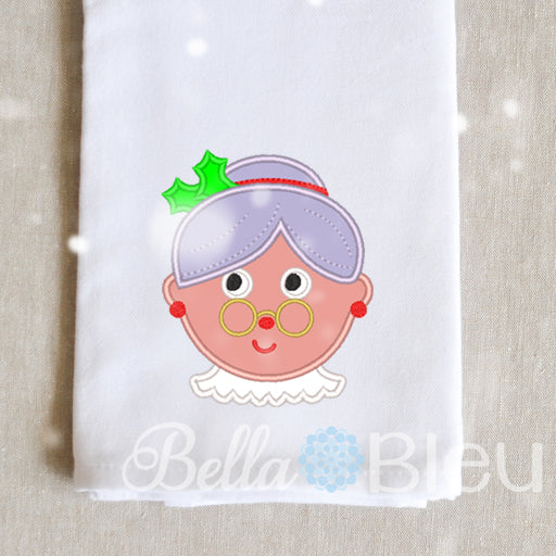 Mrs Claus with Holly Applique