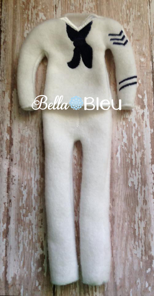 ITH In The Hoop Elf Inspired Navy Dress Sweater Shirt Machine Embroidery design