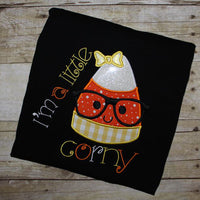 Halloween Nerdy Girl Candy Corn Machine Applique Embroidery Design