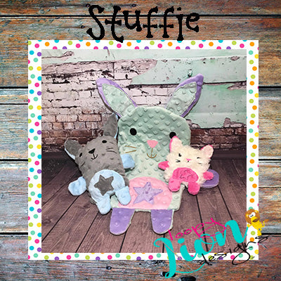 ITH Bunny Snuggle Lovey Embroidery design