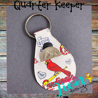 Oval Quarter Keeper ITH Key fob