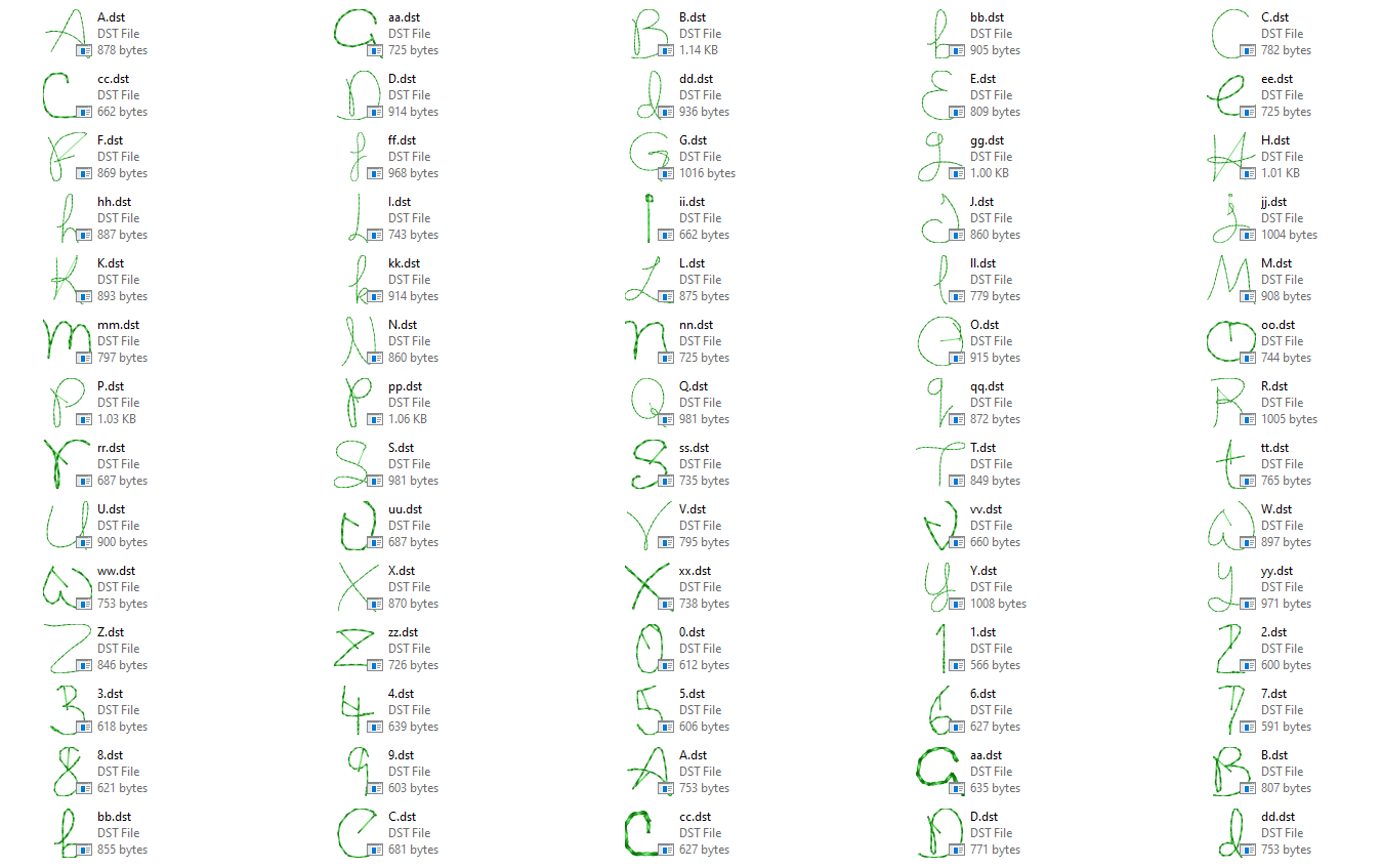 Paddy Cakes String font