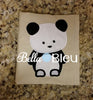 Panda Bear Machine Applique Embroidery design