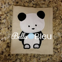 Panda Bear Machine Applique Embroidery design