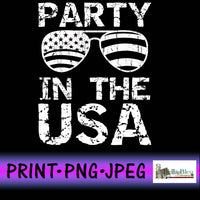 Party in the USA Sublimation png file