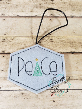 ITH Peace Tree Christmas Ornament
