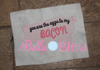 Saying "You are the eggs to my backon" Pig Kitchen Towel Machine Sketchy Embroidery Designs