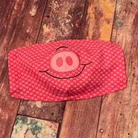Pig face Applique Embroidery Design