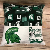 Michigan State University Reading Pillow Officially Licensed