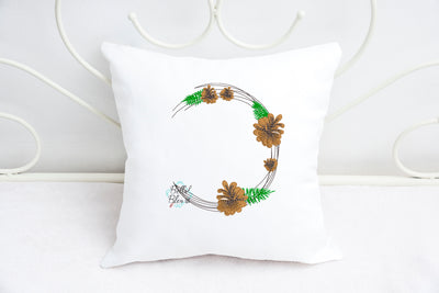 Pinecone Wreath Machine Embroidery design