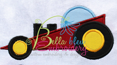 Pinewood Derby Car Machine Applique Embroidery Design