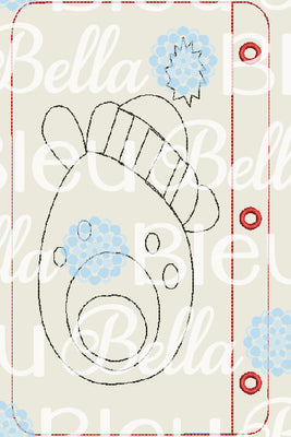 ITH Polar Bear Coloring Page Pages Machine embroidery design