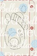 ITH Polar Bear Coloring Page Pages Machine embroidery design 5x7