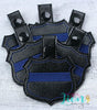 Police Badge Blue Line ITH Key fob