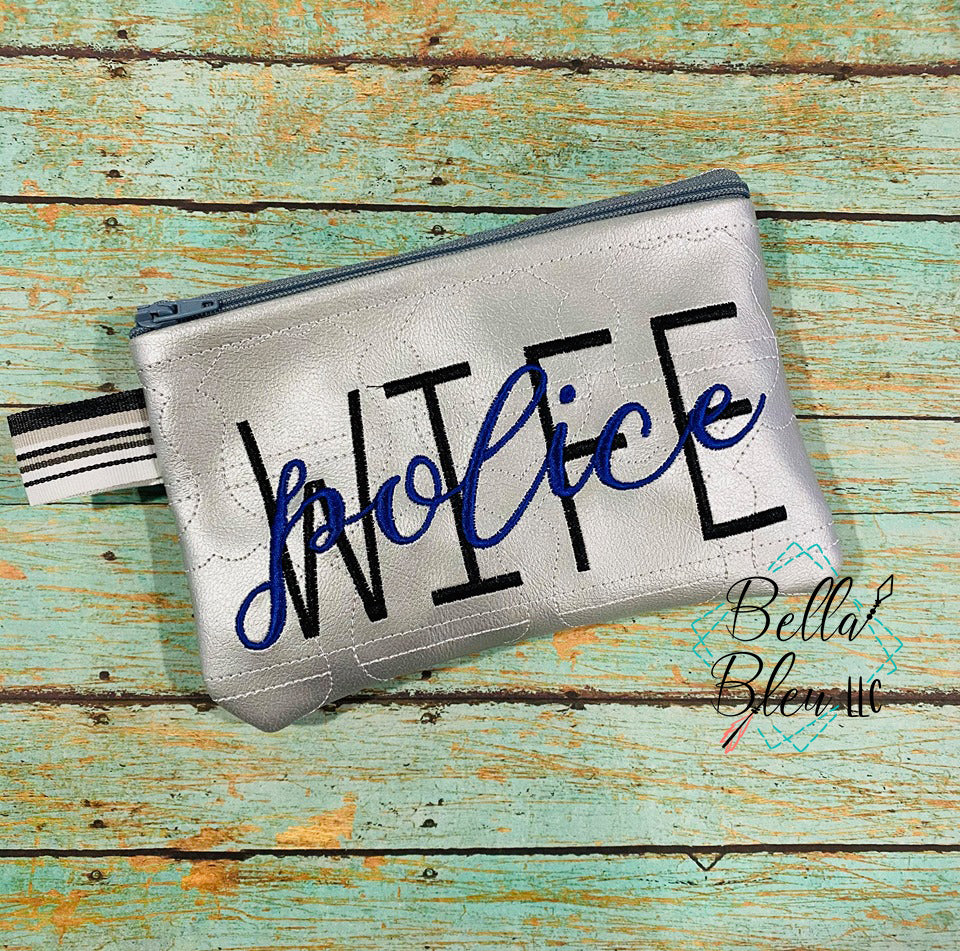 ITH Police Wife Zipper bag wallet