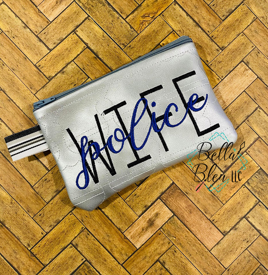 ITH Police Wife Zipper bag wallet