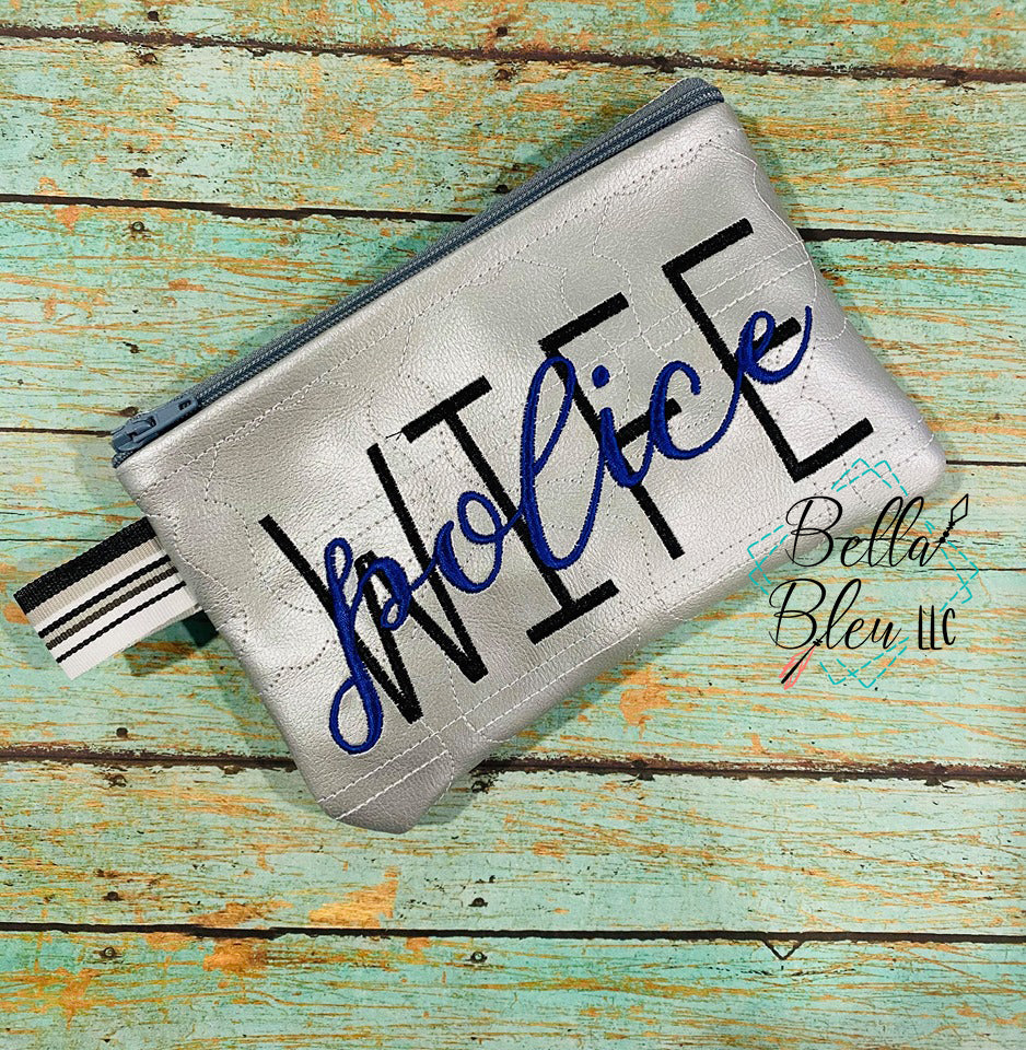 ITH Police Wife Zipper bag wallet