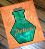 Poison Halloween Bottle Applique