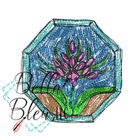 Flower Quilt Block 3 Scribble
