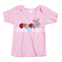 Caterpillar Girl Bug Valentines Machine Applique Embroidery Design