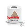 Raphewwel Turdle funny Poop Paper Saying Machine Embroidery Design sketchy