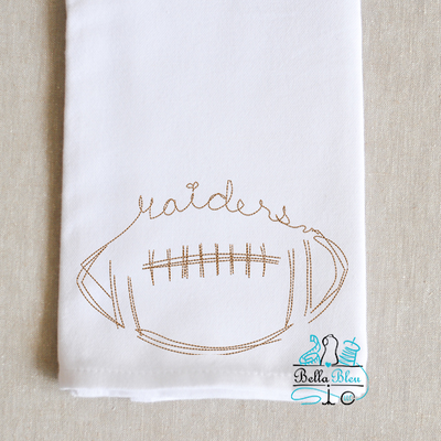Raiders Signature Mascot Football Bean Stitch
