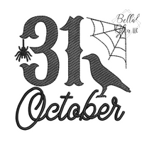 October 31 Sketchy Raven Halloween