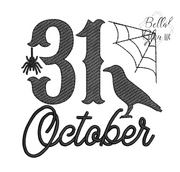 October 31 Sketchy Raven Halloween