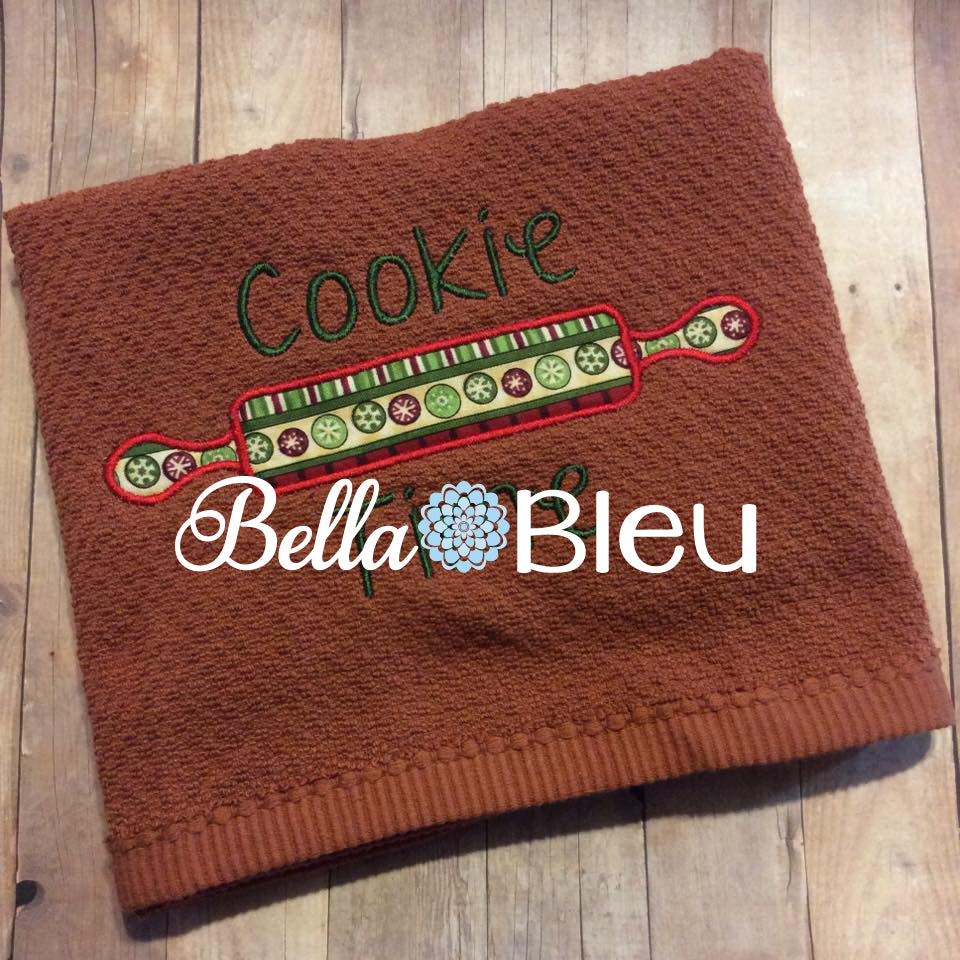 Applique Kitchen Rolling Pin Machine Embroidery Design