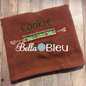 Applique Kitchen Rolling Pin Machine Embroidery Design