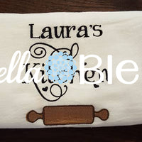 Applique Kitchen Rolling Pin Machine Embroidery Design