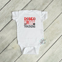 Exclusive Sketchy Valentines Romeo in Training Machine Embroidery Design 5x5
