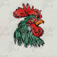 Rooster 1 Scribble Sketch