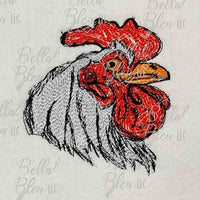 Rooster 2 Scribble Sketch