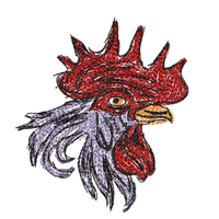 Rooster 3 Scribble Sketch