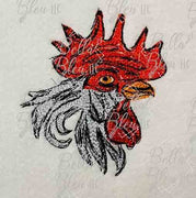 Rooster 3 Scribble Sketch