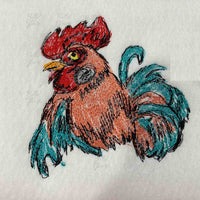 Rooster 7 Scribble Sketch
