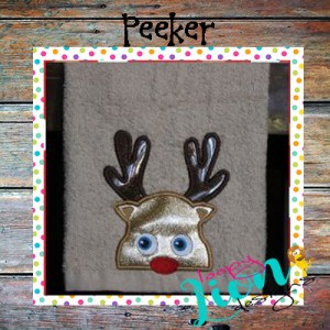 Reindeer Christmas peeker