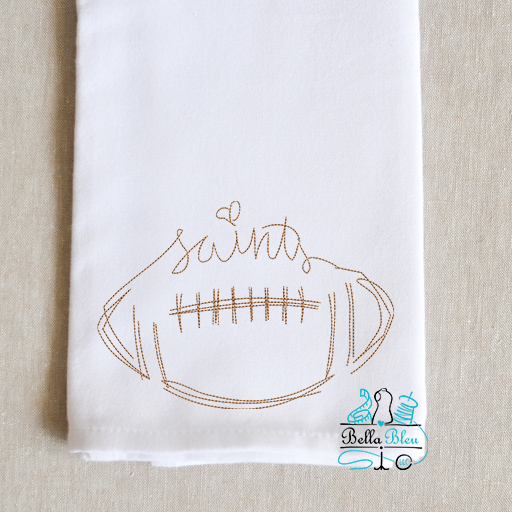 Saints Signature Mascot Football Bean Stitch