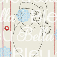 ITH Santa Coloring Pages Page Machine Embroidery Design