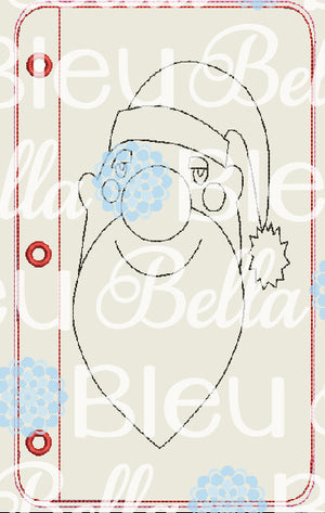 ITH Santa Coloring Pages Page Machine Embroidery Design